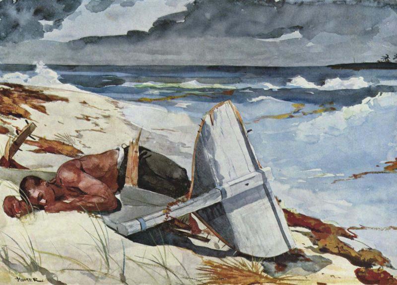 Winslow Homer After the Tornado, Bahamas